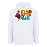White It's All About The Ball Heavyweight Hoodie - LillyAllenDesigns