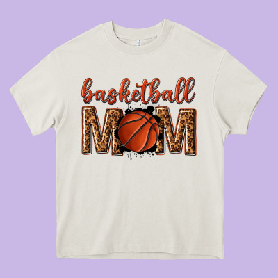 Basketball Mom Heavy Core Tee Designed By Texasbilliewilder
