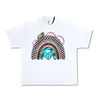 White race rainbow Urban Heavy Tee - AdoDesignShop