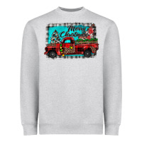 Truck Merry Christmas Heavyweight Sweatshirt | Teevron
