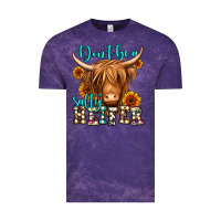 Cloud Purple don't be a salty heifer long haired cow Vintage Tee - Jasminsmagicworld