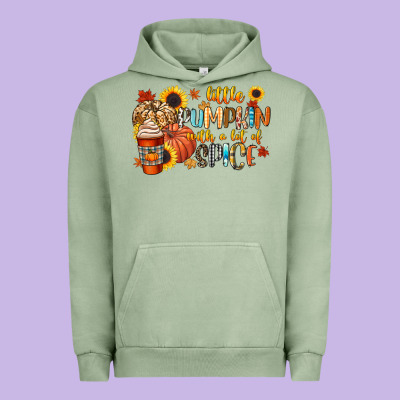 Little Pumpkin With A Lot Of Spice Urban Hoodie Designed By Cowgirlartshop