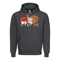 Smoke take me out to the ballgame Zipper Hoodie - MaliasSmallBusiness