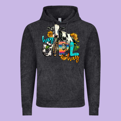 Hay Girl Hay Vintage Hoodie Designed By Adodesignshop