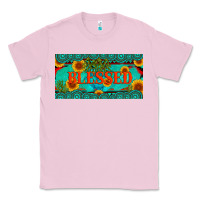 Bubblegum Pink blessed turquoise gemstone cactus and sunflower licanse plate Classic Tee - Artiststas