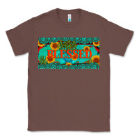 Chestnut blessed turquoise gemstone cactus and sunflower licanse plate Classic Tee - Artiststas