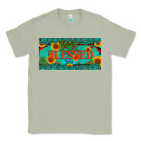 Matcha blessed turquoise gemstone cactus and sunflower licanse plate Classic Tee - Artiststas