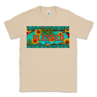 Mushroom blessed turquoise gemstone cactus and sunflower licanse plate Classic Tee - Artiststas