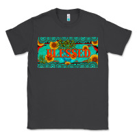 Smoke blessed turquoise gemstone cactus and sunflower licanse plate Classic Tee - Artiststas