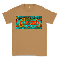 Toasted Coconut blessed turquoise gemstone cactus and sunflower licanse plate Classic Tee - Artiststas