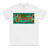 White blessed turquoise gemstone cactus and sunflower licanse plate Classic Tee - Artiststas