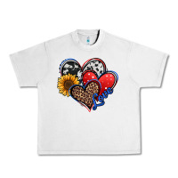 Lunar Rock 4th of july american hearts Urban Heavy Tee - Jasminsmagicworld
