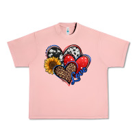 Salmon 4th of july american hearts Urban Heavy Tee - Jasminsmagicworld