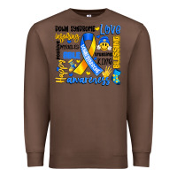 Chestnut down syndrome awareness typography Premium Sweatshirt - Artiststas