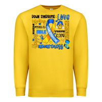 Lemon down syndrome awareness typography Premium Sweatshirt - Artiststas