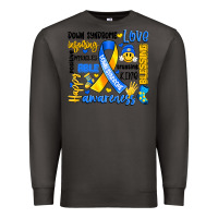 Smoke down syndrome awareness typography Premium Sweatshirt - Artiststas