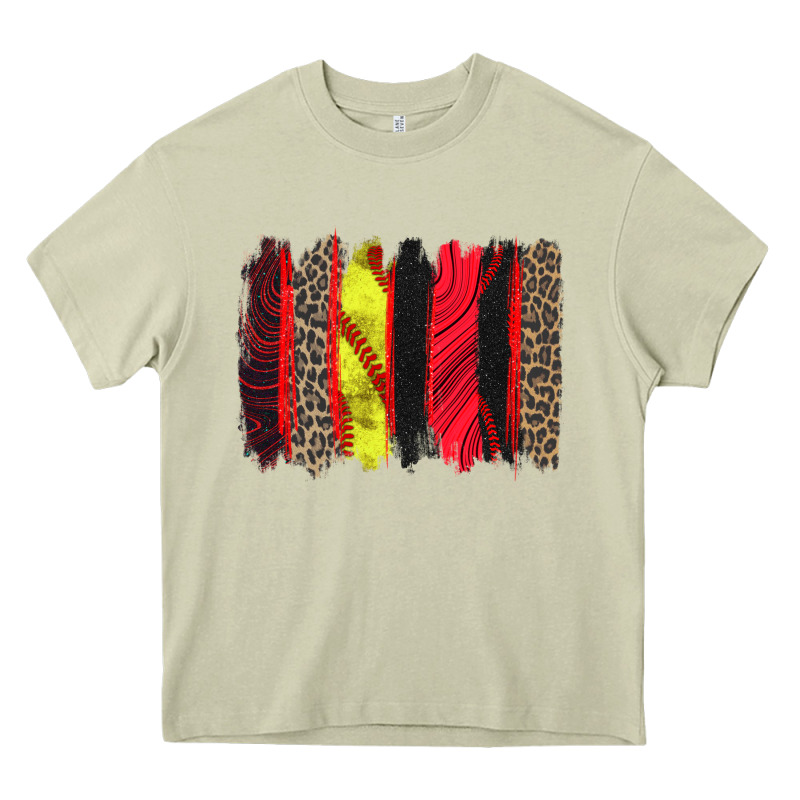 Softball Brushstroke Heavy Core Tee by Zillion Design Studio | Teevron