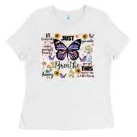 White just breathe Ladies Tee - JahusDesignShop