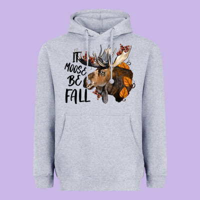 It Moose Be Fall Heavyweight Hoodie Designed By Lillyallendesigns