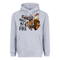 Heather Grey It Moose Be Fall Heavyweight Hoodie - LillyAllenDesigns