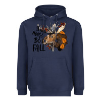 Navy It Moose Be Fall Heavyweight Hoodie - LillyAllenDesigns