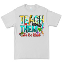 Dove Grey teach them to be kind Premium Tee - texasbilliewilder