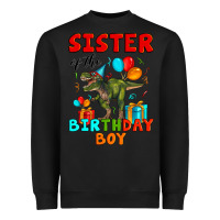 Black sister of the birthday boy t rex Heavyweight Sweatshirt - Artiststas