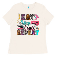 Bone eat sleep craft repeat Ladies Tee - RanaPortraitStore
