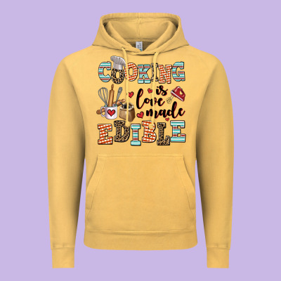 Cooking Is Love Made Edible Vintage Hoodie Designed By Adodesignshop