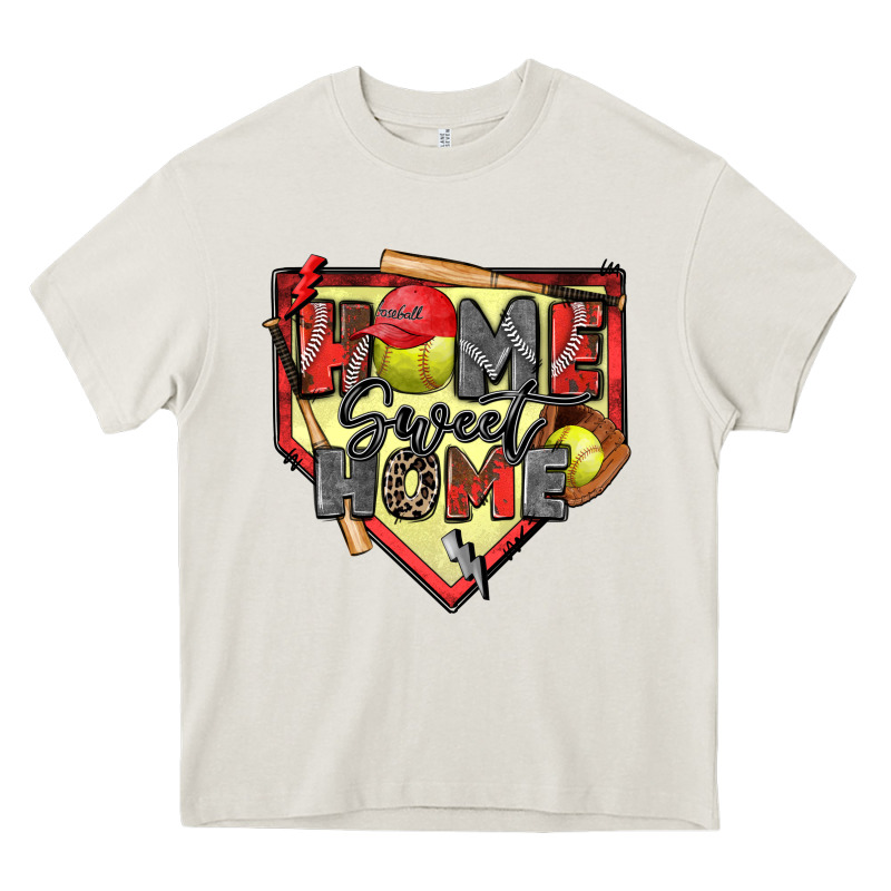 Home Sweet Home Softball Heavy Core Tee by Zillion Design Studio | Teevron