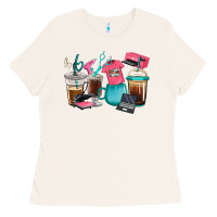 Bone crafting coffee cups Ladies Tee - RanaPortraitStore