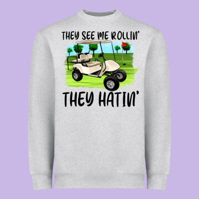 They See Me Rollin' They Hattin' Heavyweight Sweatshirt Designed By Artiststas