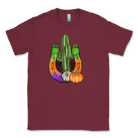 Burgundy horseshoe halloween cactus Classic Tee - AdoDesignShop