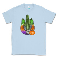 Dusty Blue horseshoe halloween cactus Classic Tee - AdoDesignShop
