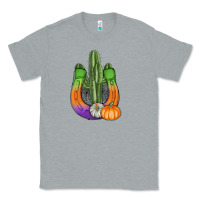Heather Grey horseshoe halloween cactus Classic Tee - AdoDesignShop