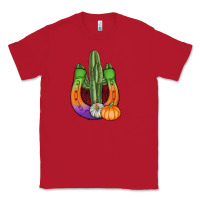 Red horseshoe halloween cactus Classic Tee - AdoDesignShop
