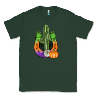 Sports Green horseshoe halloween cactus Classic Tee - AdoDesignShop