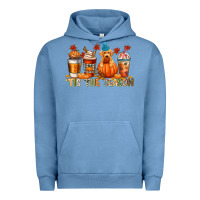 Pigment Pebble Blue tis the season Urban Hoodie - CowGirlArtShop