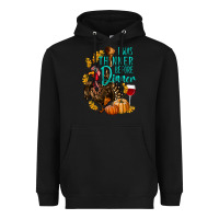 Black I Was Thinner Before Dinner Turkey Thanksgiving Heavyweight Hoodie - LillyAllenDesigns