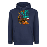 Navy I Was Thinner Before Dinner Turkey Thanksgiving Heavyweight Hoodie - LillyAllenDesigns