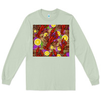 Matcha mardi gras crawfish and lemons Long Sleeve Tee - Jasminsmagicworld