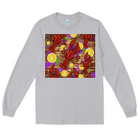 Moon Dust mardi gras crawfish and lemons Long Sleeve Tee - Jasminsmagicworld