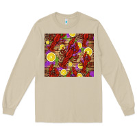 Mardi Gras Crawfish And Lemons Long Sleeve Tee | Teevron
