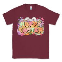 Burgundy Happy Easter Classic Tee - LillyAllenDesigns