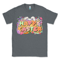 Charcoal Heather Happy Easter Classic Tee - LillyAllenDesigns