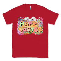 Red Happy Easter Classic Tee - LillyAllenDesigns