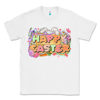 White Happy Easter Classic Tee - LillyAllenDesigns