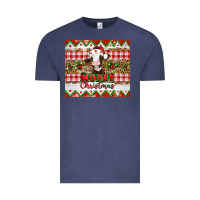 Vintage Denim Moooey christmas Vintage Tee - Artiststas
