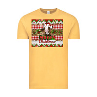 Vintage Mustard Moooey christmas Vintage Tee - Artiststas