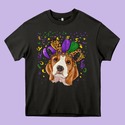 Heavy Core Tee Mardi gras beagle